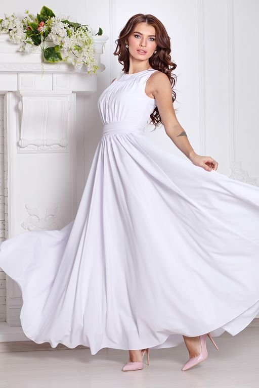 Платье Амелия цвет белый (П-36-4) - 1