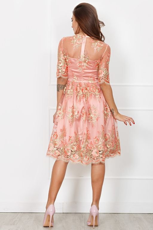 Платье Изольда цвет нежно-розовый (П-140-6) - 5