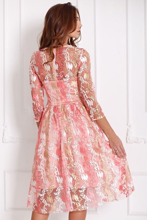 Платье Изольда цвет розовый (П-140-3) - 2