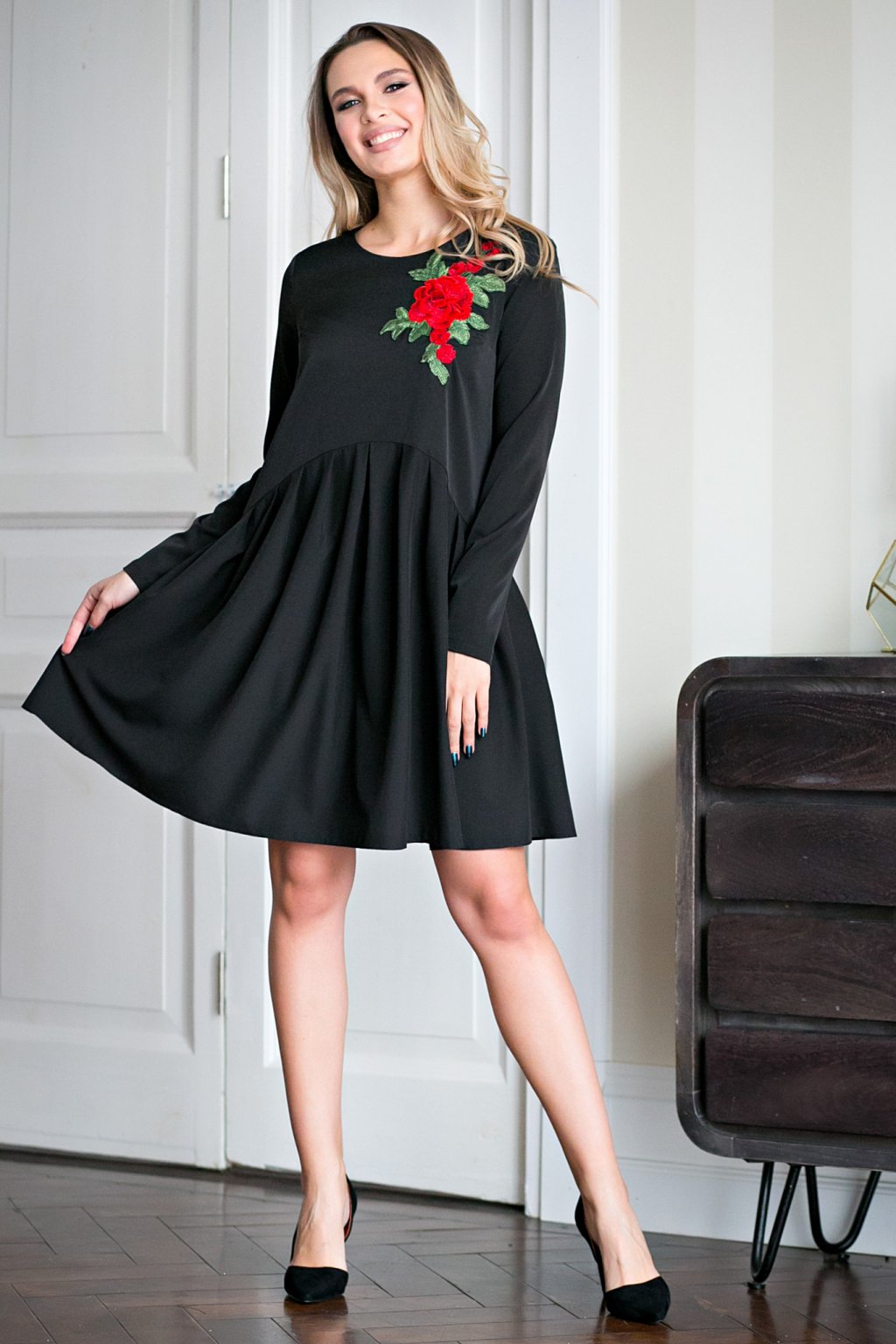 Платье Джейн цвет черный (П-122-7) - 1