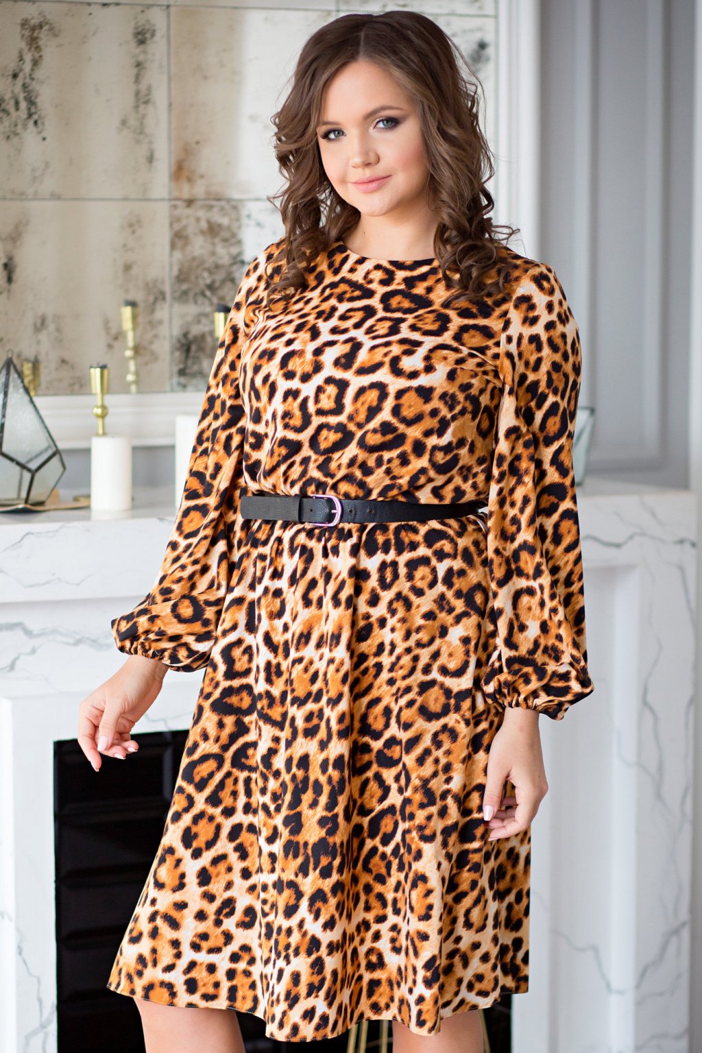 Платье Милена леопард (Пб-42-6) - 2