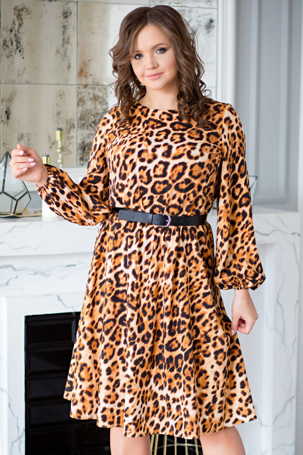 Платье Милена леопард (Пб-42-6) - 5
