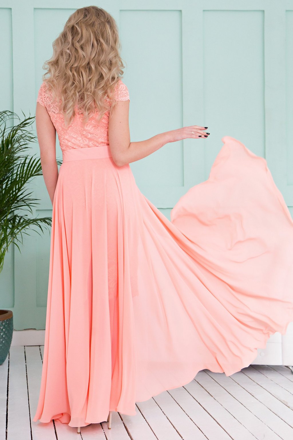 Платье-трансформер цвет персик (П-30-11) - 8