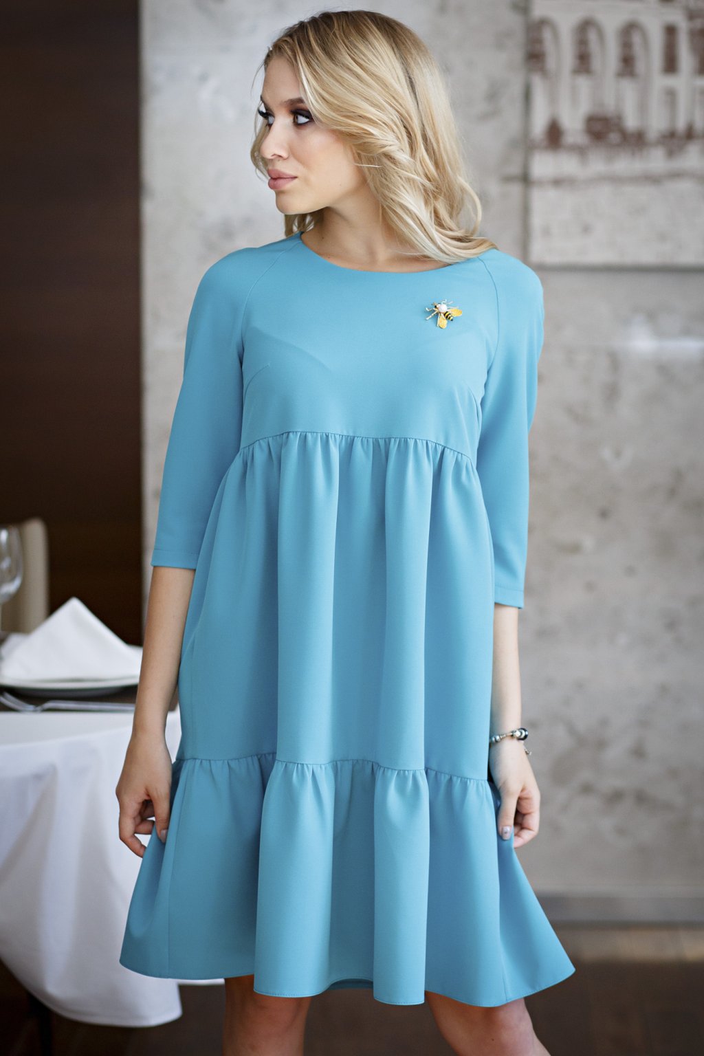 Платье Вивьен цвет бирюза (П-148-3) - 3
