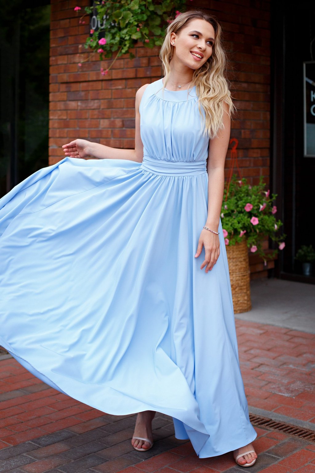 Платье Амелия нежно-голубой (П-36-6) - 2