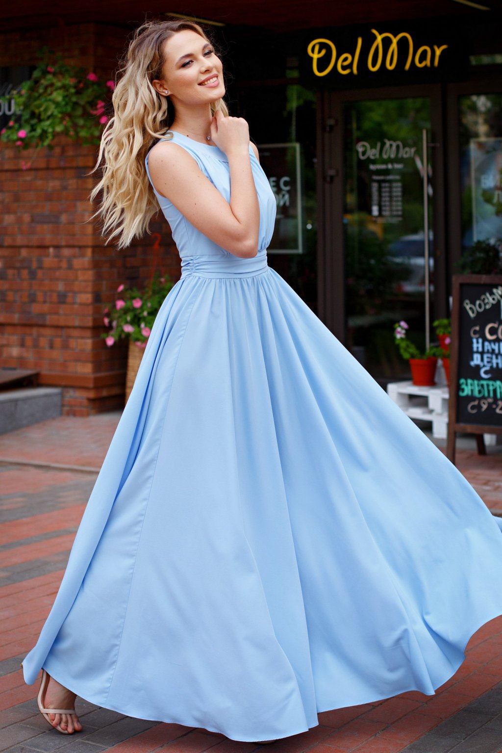 Платье Амелия нежно-голубой (Пб-36-6) - 7