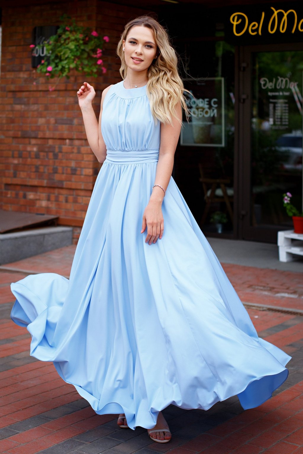 Платье Амелия нежно-голубой (Пб-36-6) - 10