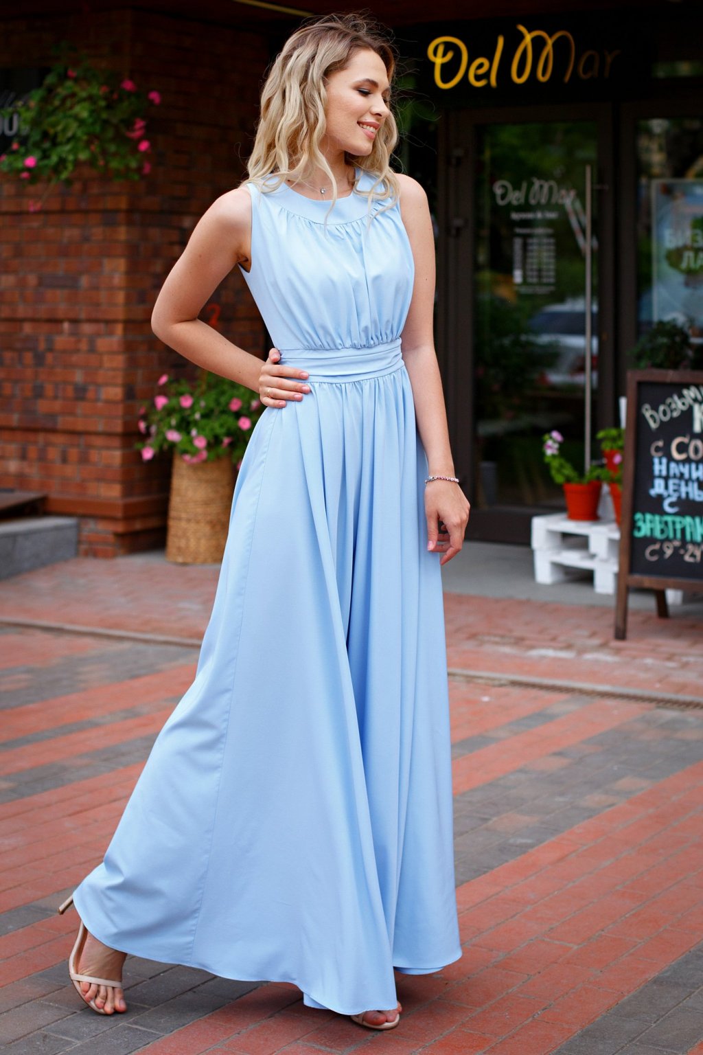 Платье Амелия нежно-голубой (П-36-6) - 6