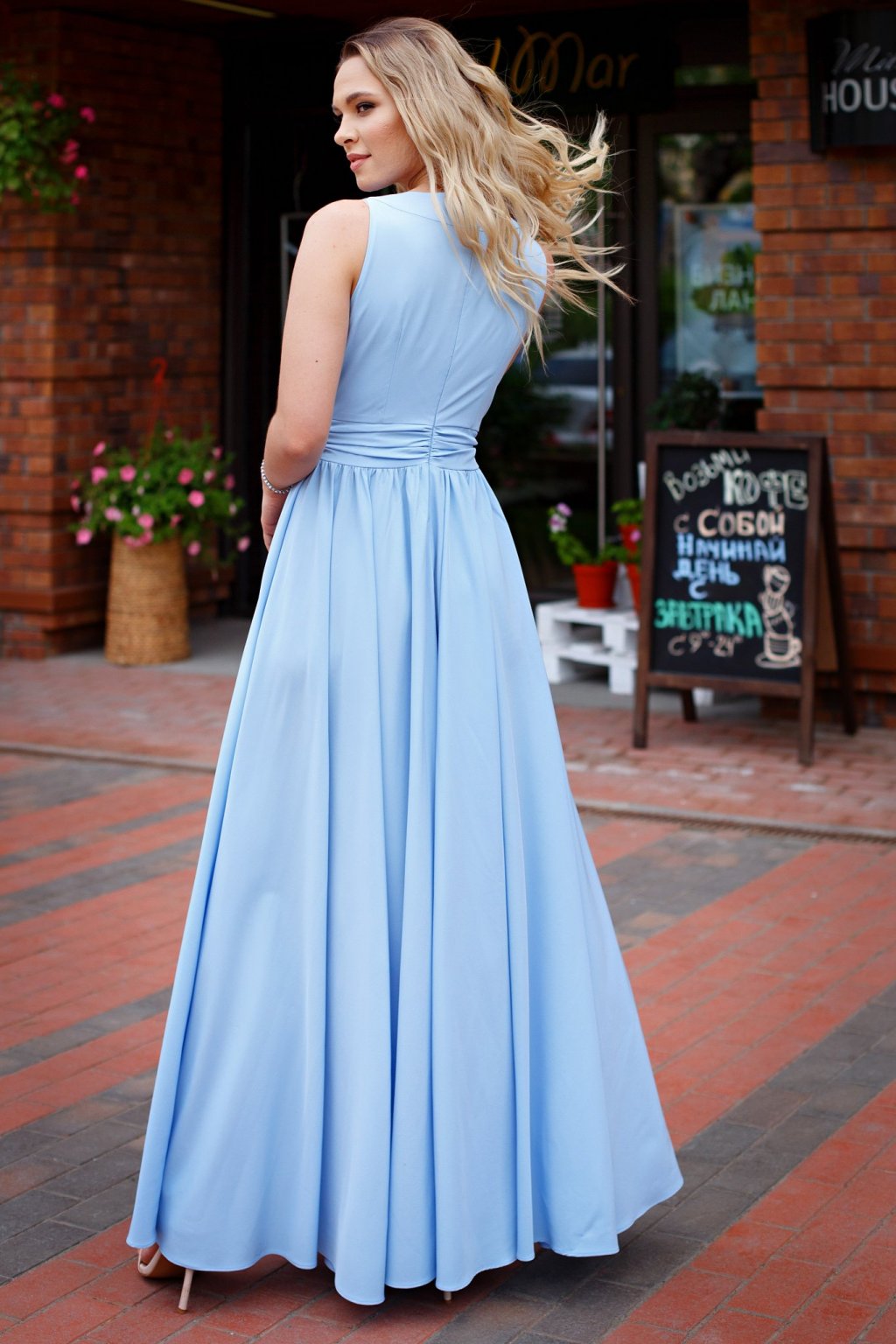 Платье Амелия нежно-голубой (П-36-6) - 7