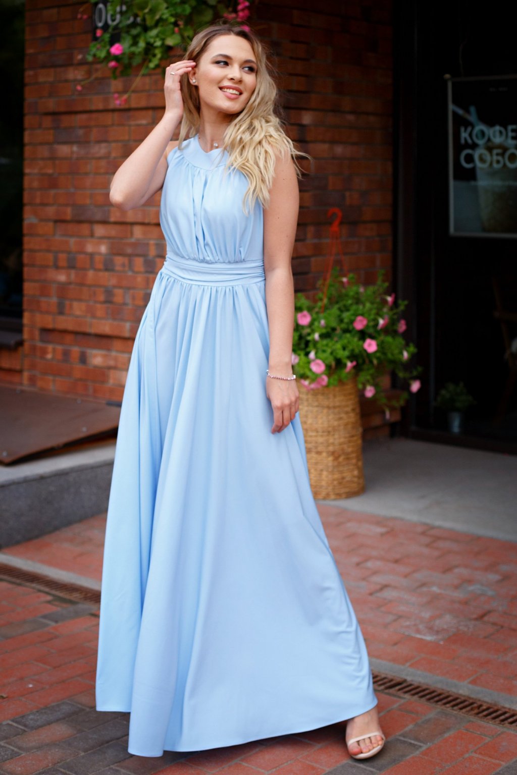 Платье Амелия нежно-голубой (П-36-6) - 8