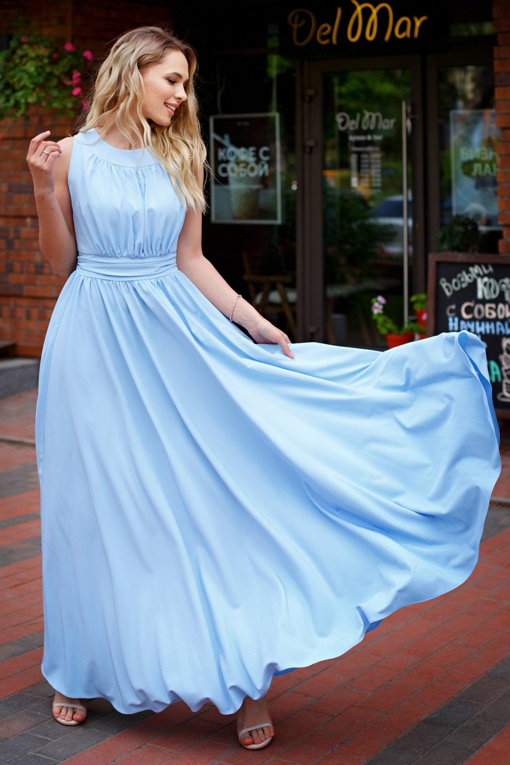 Платье Амелия нежно-голубой (П-36-6) - 1