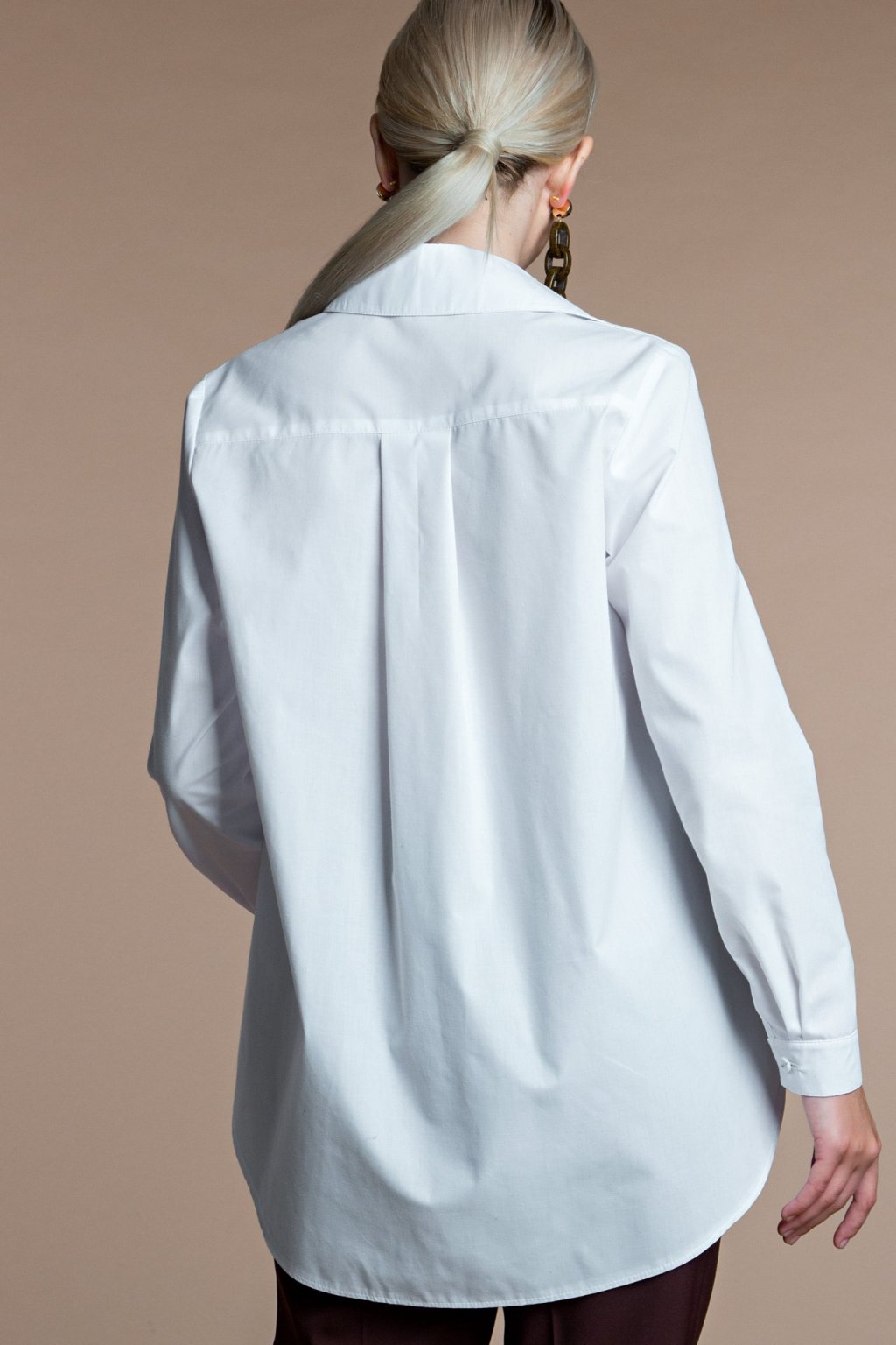 Блуза А-силуэта из хлопка (Б-118-1) - 8