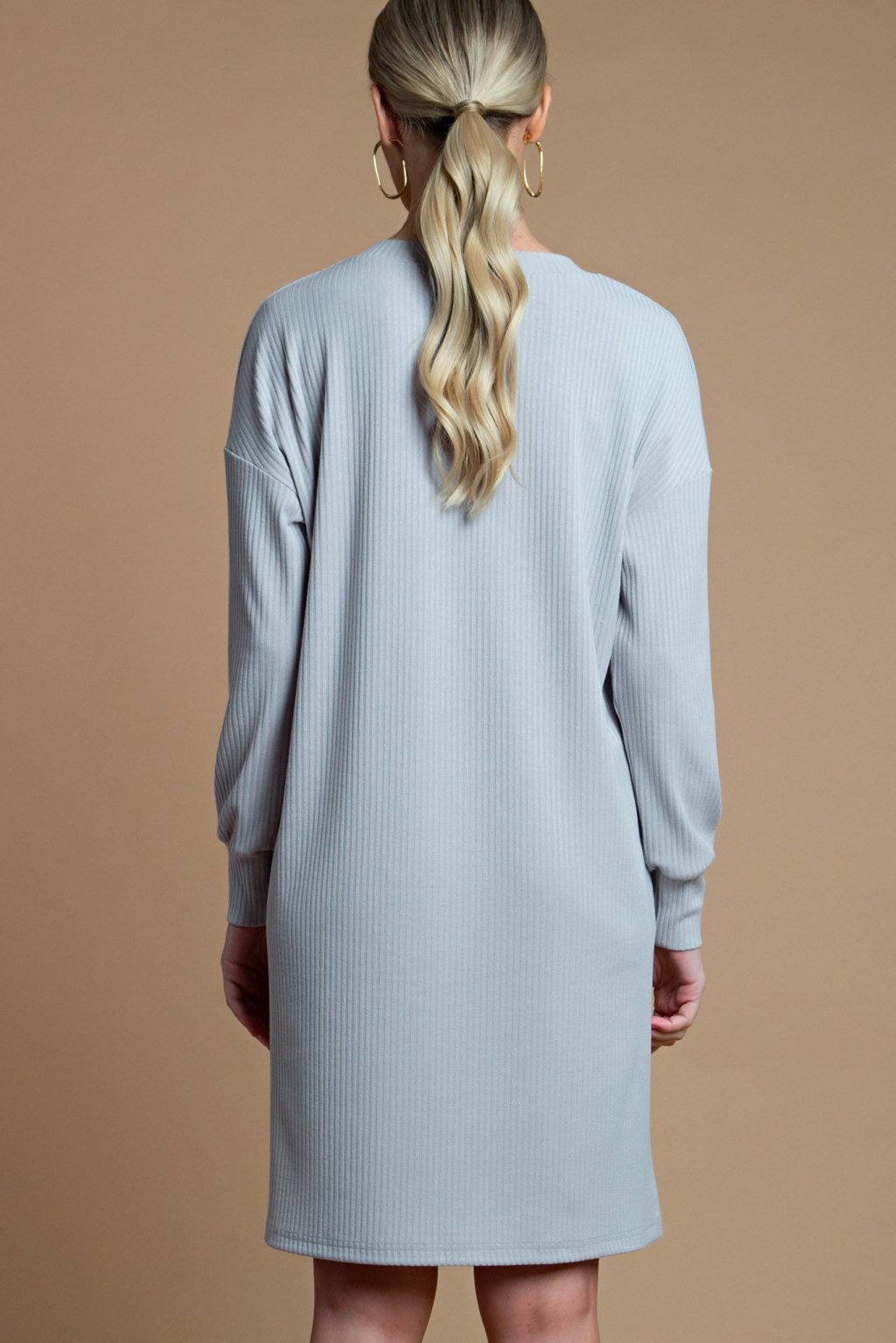 Платье -туника цвет  серый (П-218-3) - 3