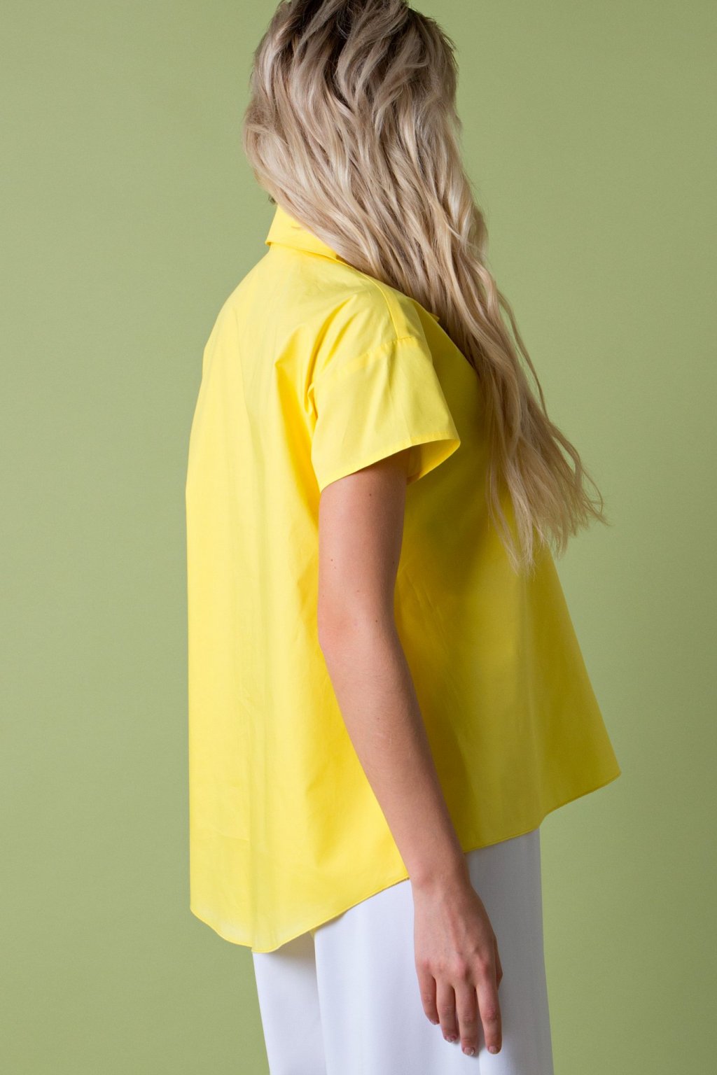 Рубашка из хлопка желтая  (Б-95-4) - 5