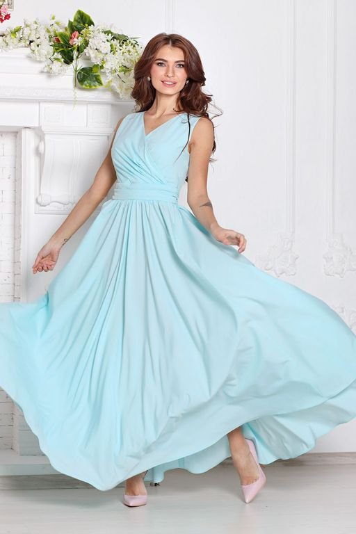 Платье Джулия цвет ментол (П-98-3) - 1