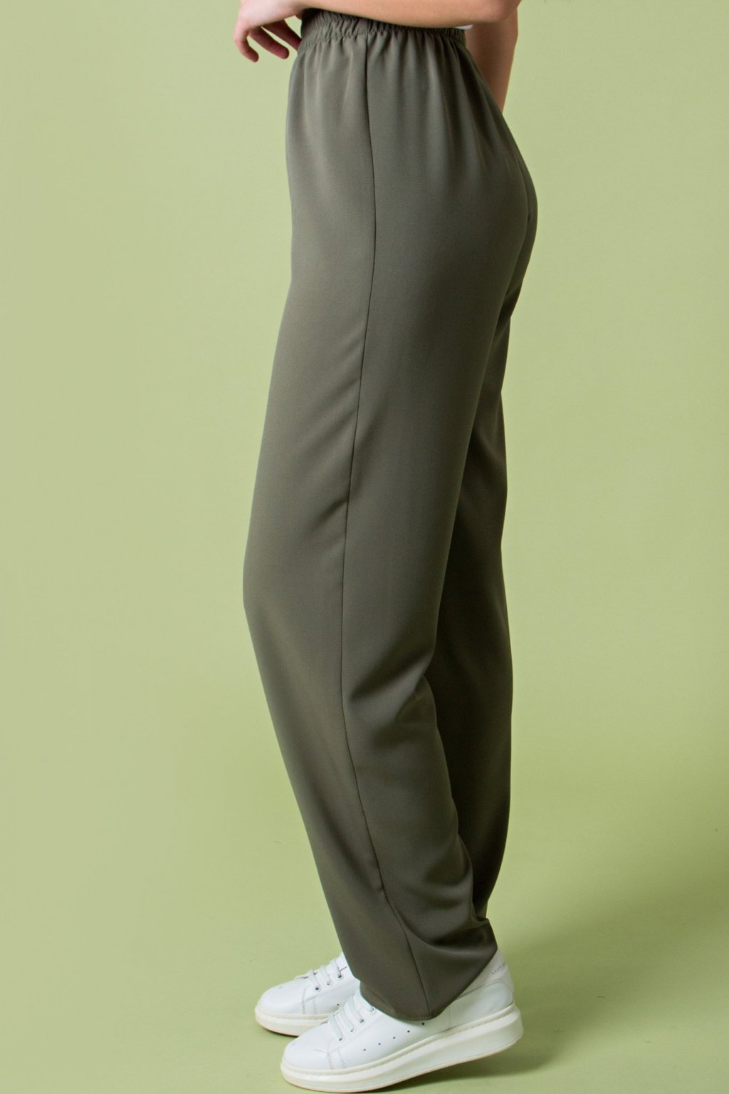 Свободные брюки цвета хакки Бр-43-1 - 5