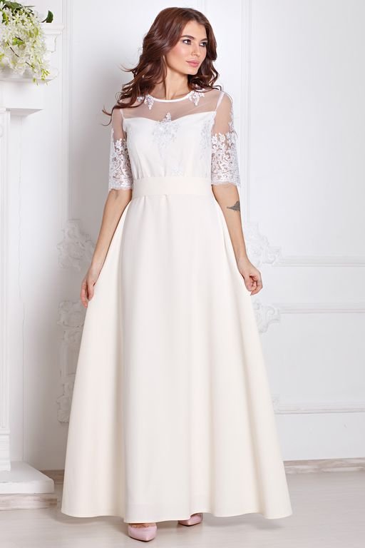 Платье Анжелина цвет айвори (П-56-5) - 2