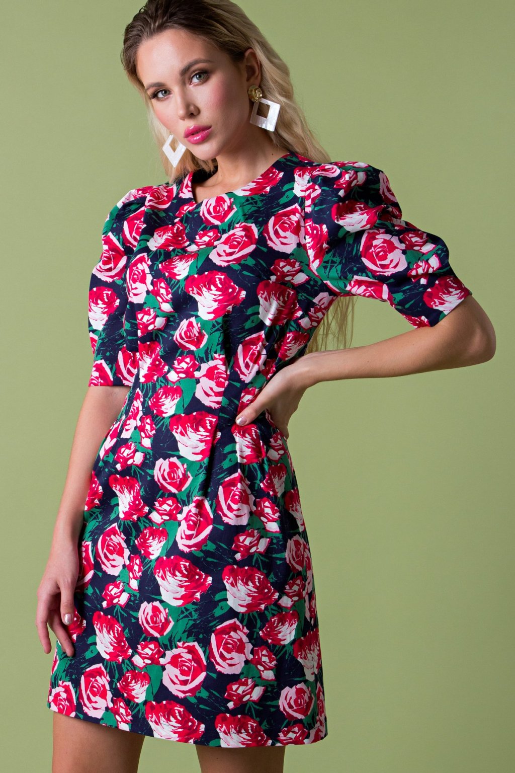 Платье Амина розы (П-222-2) - 4