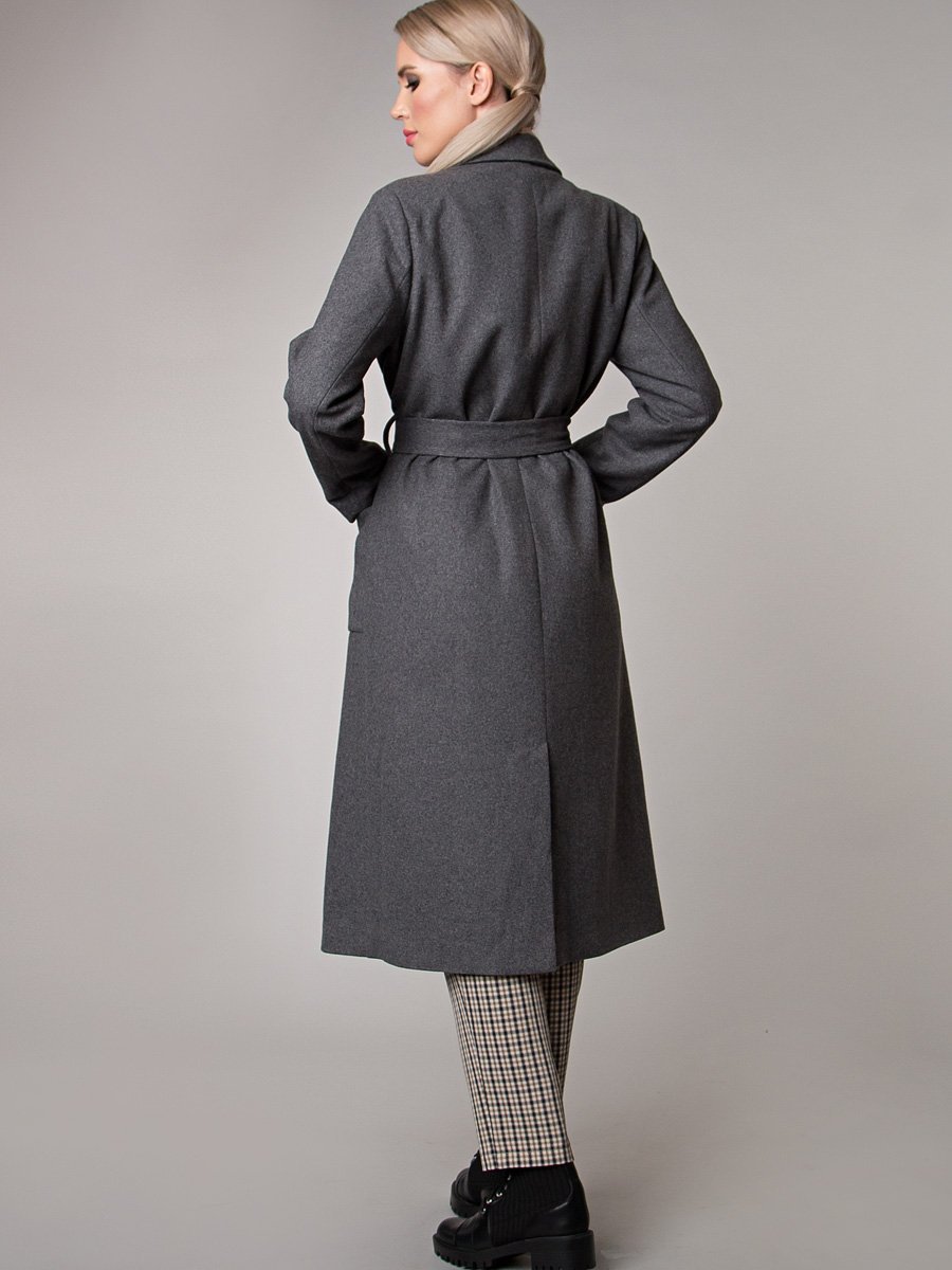Пальто цвет темно-серый  (Пт-3-1) - 5