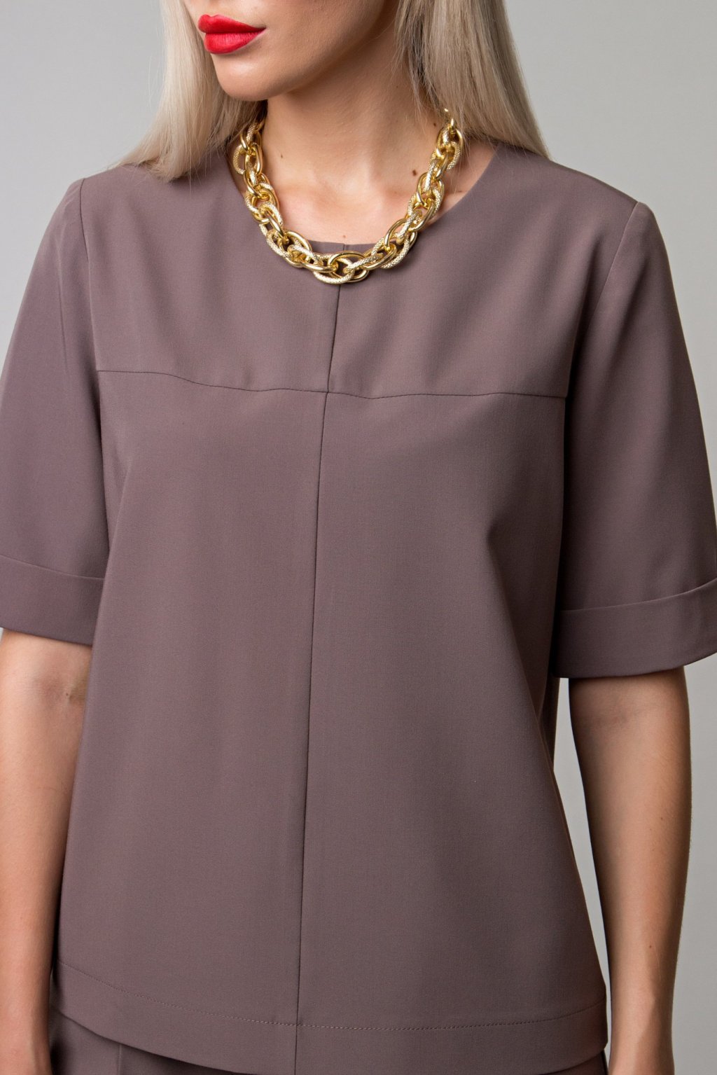 Блуза цвета капучино (Б-151-1) - 3