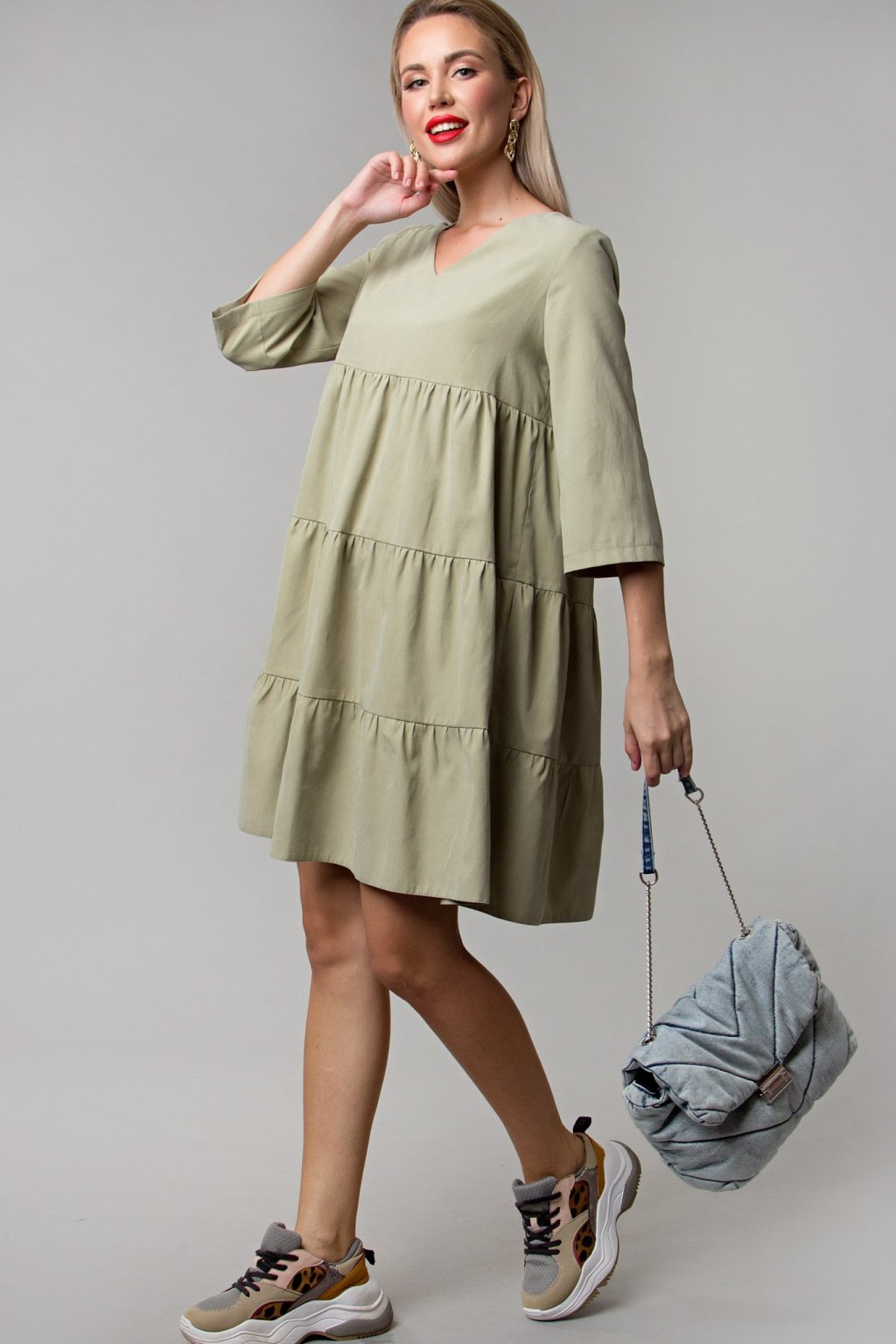 Платье Беверли цвет фисташка (П-234-1) - 5