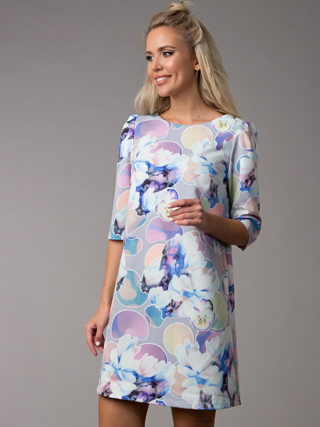 Платье Гренни цвет фиолетовый (П-258-2) - 1