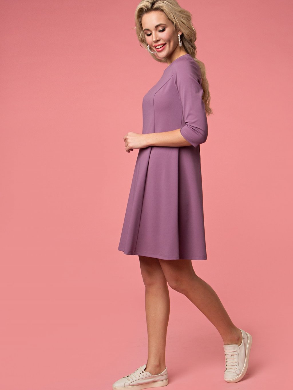 Платье Аглая  цвет фиолетовый (П-262-3) - 6