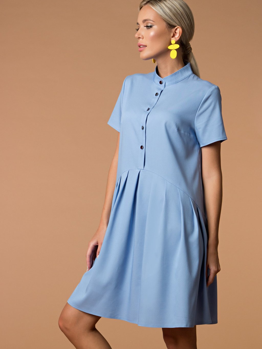 Платье Джейн голубой  (П-284-1) - 3
