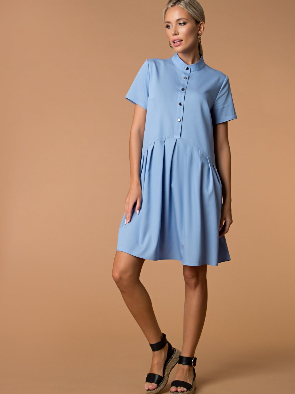 Платье Джейн голубой  (П-284-1) - 5