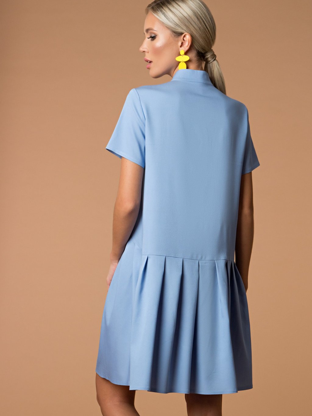 Платье Джейн голубой  (П-284-1) - 6